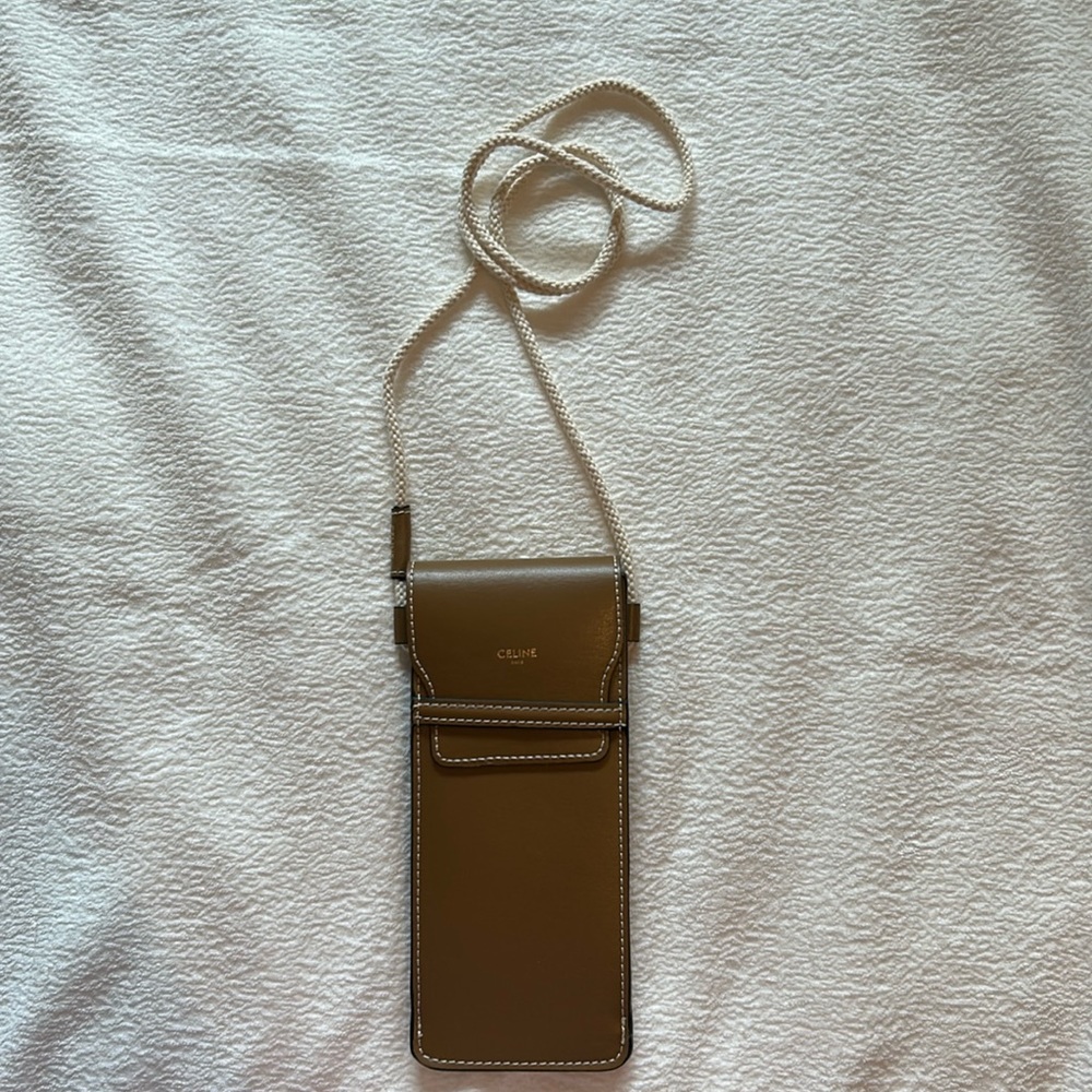Celine crossbody sunglass pouch